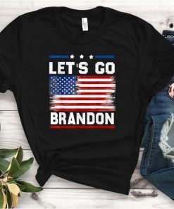 Let's Go Brandon Conservative Anti Liberal US Flag Classic Shirt