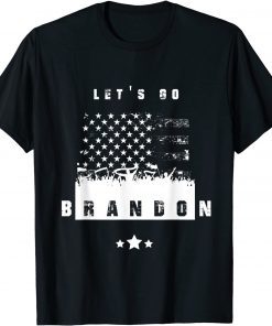 Let's Go Brandon Conservative Anti-Liberal US Vintage Flag Gift Shirt