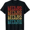 Let's Go Brandon Conservative Anti Liberal USA Flag Joe Biden Chant T-Shirt