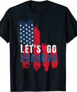 Let's Go Brandon Conservative Anti Liberal Vintage US Flag Classic T-Shirt