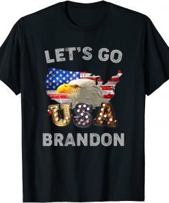 Let’s Go Brandon Conservative Eagle US Flag 2021 Unisex Shirt