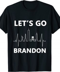 Let’s Go Brandon Conservative J.Biden Chant New York Skyline T-Shirt