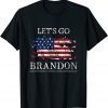 Let’s Go Brandon Conservative US Flag Anti Biden Unisex T-Shirt