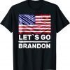 Let’s Go Brandon Conservative US Flag Joe Biden Chant Unisex Shirt