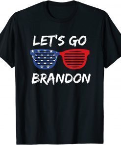 Let's Go Brandon Conservative US Flag Sunglass Classic T-Shirt