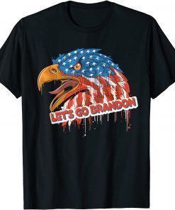 Let’s Go Brandon Conservative US Flag Gift T-Shirt