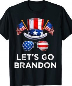 Let’s Go Brandon Conservative US Glasses Flag Unisex Shirt