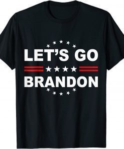 Let’s Go Brandon Conservative USA Flag Unisex T-Shirt