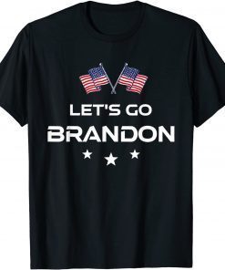 Let’s Go Brandon Conservative Vintage US Flag Classic T-Shirt