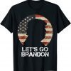 Let's Go Brandon Cool Conservative American Flag Pro Trump T-Shirt