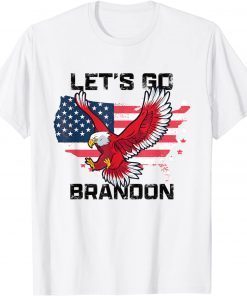 Lets Go Brandon Eagle America Flag T-Shirt