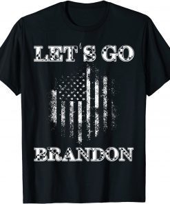 Let's Go Brandon FJB Anti Biden US Flag Political Gift T-Shirt