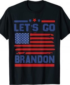 Let's Go Brandon FJB Anti Biden US Flag 2021 T-Shirt