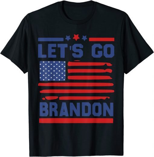 Let's Go Brandon FJB Anti Biden US Flag 2021 T-Shirt