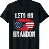 Let's Go Brandon FJB Conservative Anti Liberal USA Flag JB Chant Gift T-Shirt