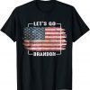 Let's Go Brandon FJB Joe Biden Chant Usa Flag Unisex T-Shirt