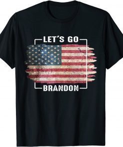 Let's Go Brandon FJB Joe Biden Chant Usa Flag Unisex T-Shirt
