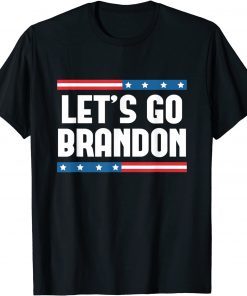 Let's Go Brandon FJB US Flag Joe Biden Chant Unisex T-Shirt