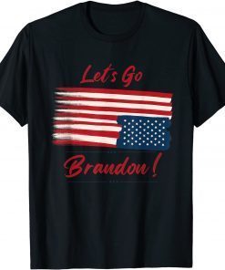 Let's Go Brandon Tee US Flag Gift T-Shirt