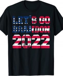 Let's Go Brandon Fake News Biden Chant American Flag Gift Shirt
