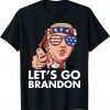 Let's Go Brandon Finger Point US Flag Pro Trump 2021 Classic T-Shirt