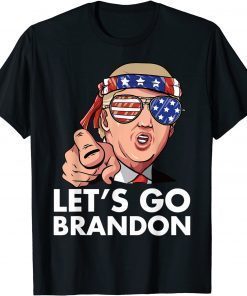 Let's Go Brandon Finger Point US Flag Pro Trump 2021 Classic T-Shirt