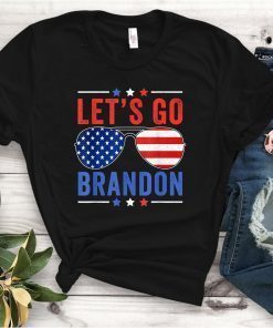 Let's Go Brandon Flag Sunglasses Anti Biden Club Gift Shirt