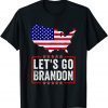 Let's Go Brandon Flag Sunglasses Funny Anti Bien Club Unisex T-Shirt