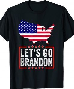 Let's Go Brandon Flag Sunglasses Funny Anti Bien Club Unisex T-Shirt