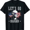 Let's Go Brandon George Washington American Flag Gift T-Shirt