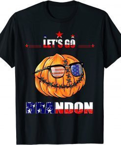 Let's Go Brandon Halloween Pumpkin Sunglasses Unisex Shirt