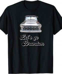 Let's Go Brandon Hotrod 55 Vintage Race Christmas Anti Biden Gift Shirt
