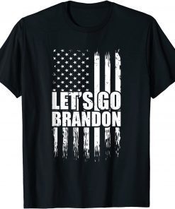 Let's Go Brandon Impeach 46 US Flag Unisex Shirt