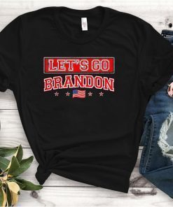 Let's Go Brandon Impeach Biden Flag Us Official Shirt