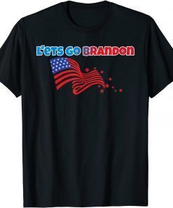Let's Go Brandon Impeach Biden Us Flag T-Shirt