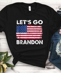 Let's Go Brandon, Joe Biden Chant, Anti biden Us Flag Gift Shirt