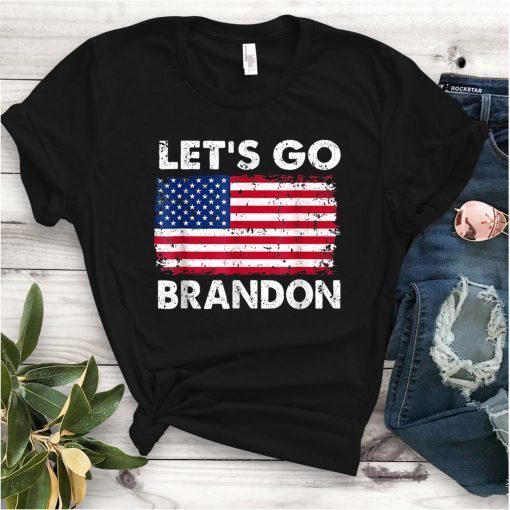 Let's Go Brandon, Joe Biden Chant, Anti biden Us Flag Gift Shirt