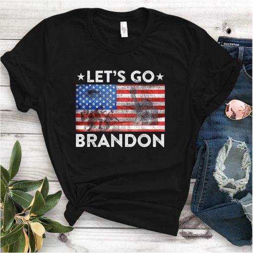 Let's Go Brandon, Joe Biden Chant, Impeach Biden US Flag Classic Shirt