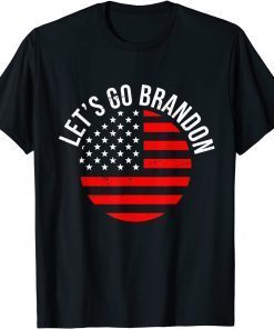 Let's Go Brandon Joe Biden Chant American Flag Unisex T-Shirt