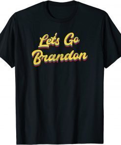 Lets Go Brandon Joe Biden Chant Impeach Biden USA Flag Gift Shirt