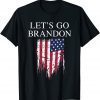 Let’s Go Brandon Joe Biden Conservative USA Flag Unisex T-Shirt