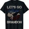 Lets Go Brandon Joe Biden FJB Us Flag Gift T-Shirt