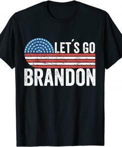 Let's Go Brandon Joe Biden US Flag Impeach 46 Unisex T-Shirt