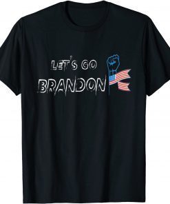 Lets Go Brandon Let's Go Brandon American Flag Anti Biden 2021 Shirt