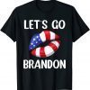 Let's Go Brandon Lets Go Brandon American Flag Lips Unisex Shirt