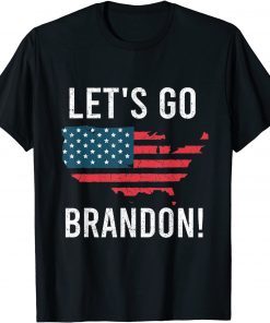 Let's Go Brandon Lets Go Brandon Chant US Flag Impeach 46 Unisex Shirt