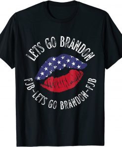 Lets Go Brandon Let's Go Brandon Chant Usa Flag T-Shirt