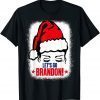 Lets Go Brandon Let's Go Brandon Christmas Eve Holiday Santa 2021 Shirt