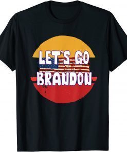 Let's Go Brandon - Lets Go Brandon Impeach 46 USA Flag T-Shirt