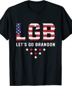 Lets Go Brandon Let's Go Brandon LGB American Flag Unisex Shirt